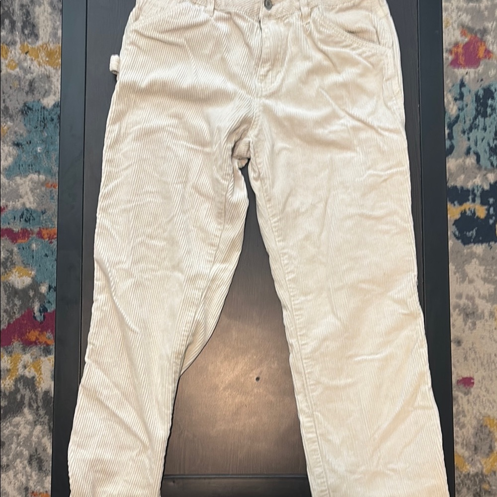 Dickies Cream Corduroy Pants Classic Style